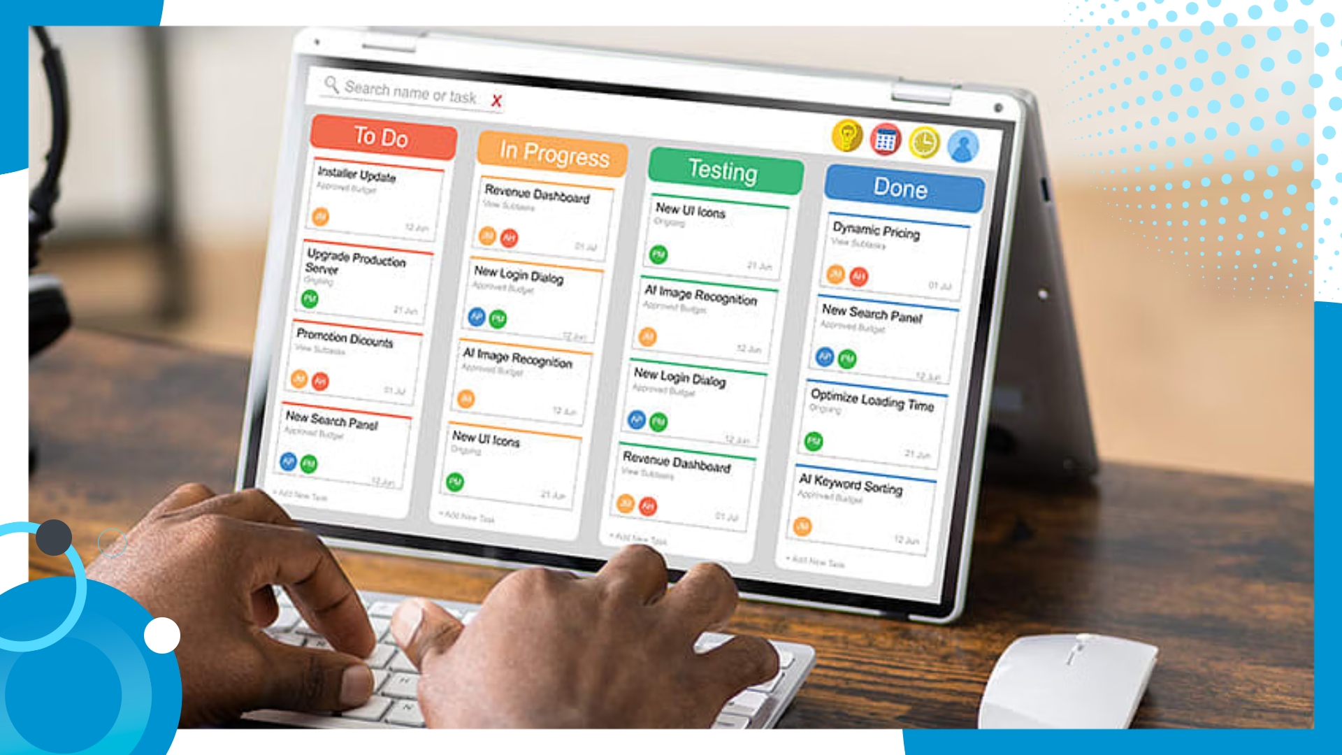 a photo of a project management tools