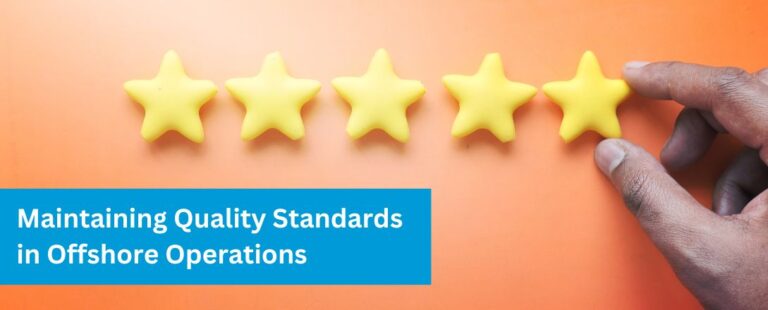 Blog Banner with title "Maintaining Quality Standards in Offshore Operations"